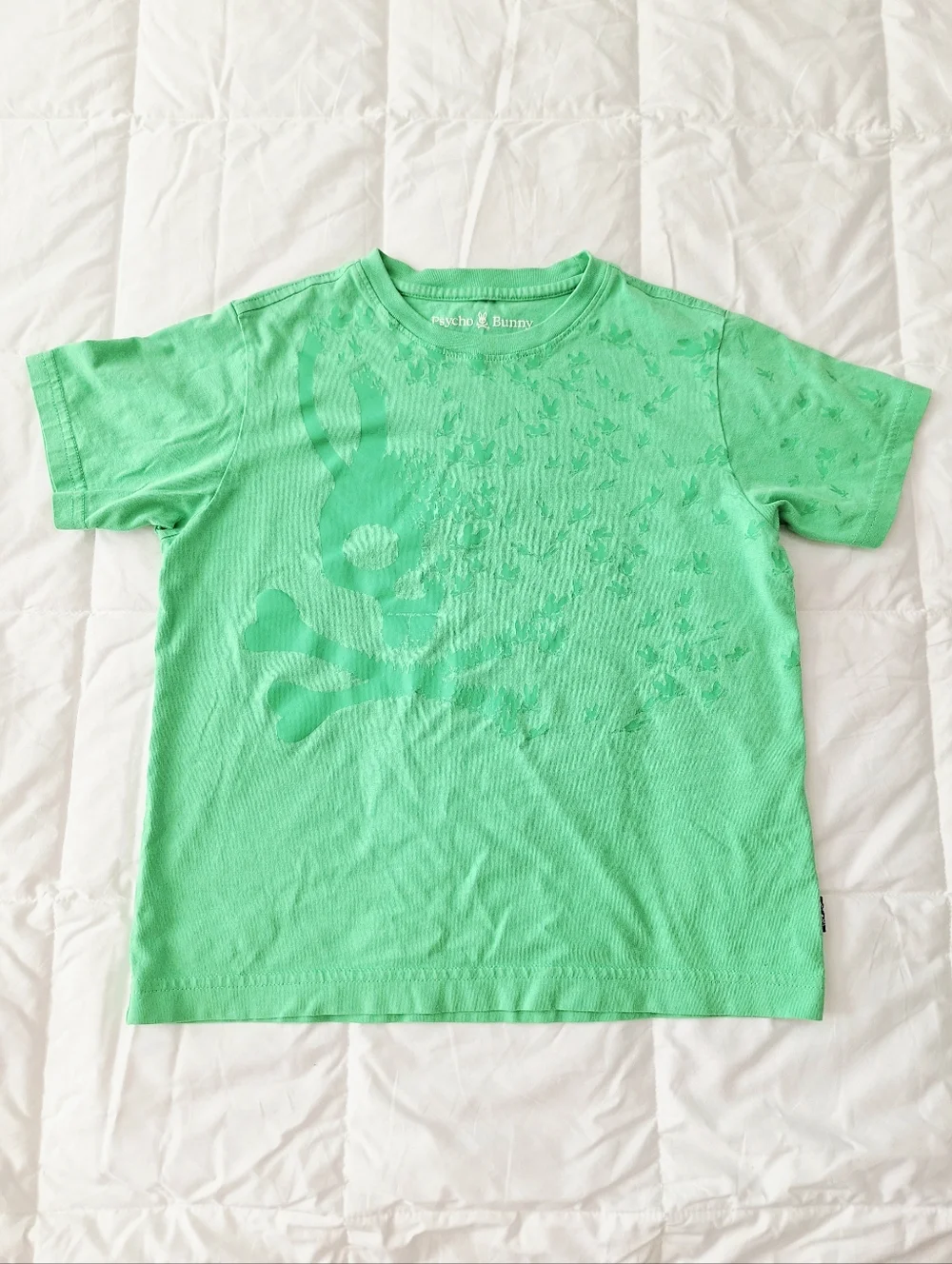 Psycho Bunny Scattered Bunny Skull + Crossbones - Boys Small - Picture 1 of 3